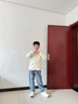 雅鹿兒童輕薄羽絨服內(nèi)膽短款男童女童中大童寶寶小童學(xué)生校服神器內(nèi)穿 米白色 150 曬單實(shí)拍圖