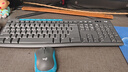 羅技（Logitech）MK275 鍵鼠套裝 無(wú)線(xiàn)鍵鼠套裝 辦公鍵鼠套裝 全尺寸 商務(wù)鍵鼠套裝 帶無(wú)線(xiàn)2.4G接收器 黑藍色 曬單實(shí)拍圖