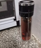宅輕松 泡茶杯男女士茶水分離水杯一鍵開(kāi)蓋雙層玻璃杯車載耐高溫杯黑色 曬單實(shí)拍圖