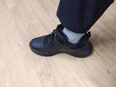 361°男鞋運動(dòng)鞋2025冬季新款加絨黑色棉鞋休閑鞋輕便防水皮面跑步鞋子 曜石黑 43 曬單實(shí)拍圖