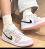 耐克（NIKE）Jordan官方喬丹時髦AJ1板鞋女子輕松假日風運動鞋新款 IB8859 101白/礦石灰/白/柔粉/淡紫色 40 曬單實拍圖