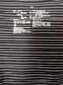 無(wú)印良品（MUJI）男式 天竺編織 圓領(lǐng)長(cháng)袖T恤男士打底衫男款25年春季 AB1MLA5S 黑色條紋 XL （180/104A） 曬單實(shí)拍圖