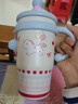 鴻迪可愛(ài)保溫杯女生大容量高顏值辦公室吸管水杯學(xué)生帶把手冰霸杯子 藍色-小帽子冰霸杯 600ml 【316不銹鋼+小掛件】 曬單實(shí)拍圖