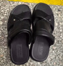 回力涼鞋男沙灘鞋防水滑耐磨踩屎感室內外兩穿涼拖鞋HL0511黑色41碼 曬單實(shí)拍圖