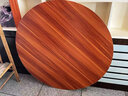 虞萌馨迪圓桌面板形桌面木板大桌面板桌面板茶幾面板小桌子板材吧臺面 直徑70cm圓形 板厚1.5cm柚木 曬單實(shí)拍圖