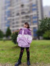 G.DUCKKIDS童裝女童羽絨服中長(cháng)款冬季兒童沖鋒衣三合一冬裝女孩加厚保暖外套 紫色內搭羽絨 140 曬單實(shí)拍圖