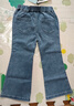 巴拉巴拉童裝兒童牛仔褲女童時(shí)髦洋氣喇叭褲秋季長(zhǎng)褲百搭舒適褲子 牛仔中藍(lán)88201 105 曬單實(shí)拍圖