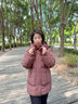 雅鹿【石墨烯蓄熱】媽媽裝2025冬季新款羽絨服中老年女騏驥紅加厚外套 珊瑚紅6898 90絨子丨石墨烯內里 2XL 推薦125-140斤 曬單實(shí)拍圖