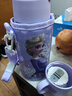迪士尼316兒童保溫杯雙蓋多用途中小學(xué)生戶(hù)外喝水杯子520ML公主紫 曬單實(shí)拍圖
