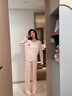 TEENIE WEENIE小熊睡衣女2025年新款秋冬莫代爾長(zhǎng)袖休閑家居服套裝 粉色條紋 【旅行家小熊|套頭】女|長(zhǎng)袖長(zhǎng)褲 M 曬單實(shí)拍圖