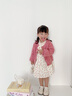 mlgt kids童裝女童連衣裙套裝春秋季寶寶長(cháng)袖秋裝女孩碎花裙子兩件套 粉紅色 100 碼（建議90-98cm 2-3周歲） 曬單實(shí)拍圖