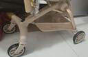 semmook遛娃神器嬰兒推車0-6歲用折疊可坐可躺帶減震雙向高景觀溜娃車 香檳金皮蓬【雙餐盤】 曬單實拍圖