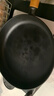 典匠平底煎鍋聚油煎鍋28cm加厚鑄鐵無涂層不易粘生鐵家用煎蛋烙餅鍋 曬單實拍圖