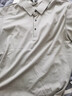 皮爾卡丹（pierre cardin）長(zhǎng)袖t恤男中青年上衣商務(wù)休閑翻領(lǐng)純色polo打底衫男裝 米杏 XL 曬單實(shí)拍圖