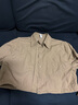 森馬（Semir）長(cháng)袖襯衫女短款純棉衣服秋季oversize收腰襯衣小個(gè)子101524105010 曬單實(shí)拍圖