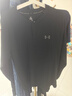 安德瑪（UNDERARMOUR）EF男子亨利領(lǐng)運動(dòng)休閑長(cháng)袖T恤6010174 黑色001 M 曬單實(shí)拍圖