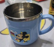 迪士尼（Disney）兒童水杯幼兒園學飲杯家用牛奶杯帶刻度訓練喝水杯男女孩咖啡杯 曬單實拍圖