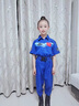 服務(wù)車兒童成人航空飛行員演出服中國(guó)夢(mèng)航天夢(mèng)表演服科技感太空角色扮演 A款藍(lán)色短袖 （連體服裝）男女同款 140 曬單實(shí)拍圖