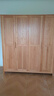 源氏木語純實木衣柜現(xiàn)代簡約柜子橡木四門北歐風(fēng)臥室家用組裝大衣櫥 1.8米四門連體衣柜 曬單實拍圖