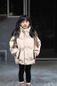 G.DUCKKIDS童裝女童羽絨服冬季白鴨絨兒童外套中大童冬裝加厚印花面包服女孩 灰色 150 建議140-150cm11-12歲cm 曬單實(shí)拍圖