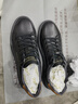 金利來(lái)（Goldlion）男鞋時(shí)尚個(gè)性耐磨板鞋舒適系帶休閑鞋55323073901A黑-40碼 曬單實(shí)拍圖