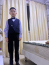 羅蒙兒童禮服男童西裝套裝英倫風(fēng)男寶生日宴西服花童演出服 藏青色130 曬單實拍圖