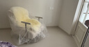 宜家（IKEA）ULLERSLEV烏拉斯拉羊皮地毯腳墊毛毯柔軟坐墊飄窗墊高級(jí) 灰白 曬單實(shí)拍圖