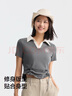 森馬（Semir）短袖t恤女寬松涼感上衣夏裝可愛(ài)刺繡印花圓領(lǐng)百搭正肩修身套頭衫 K款-灰色調00322 L /165/88A 曬單實(shí)拍圖