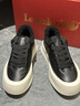 楓葉（leaveland）板鞋男秋冬新品頭層牛皮透氣輕奢經(jīng)典男士休閑鞋厚底增高鞋子男 黑色（皮鞋碼） 41 (255mm) 曬單實(shí)拍圖