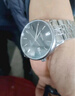 雷諾（RARONE）生日禮物 手表男士大表盤(pán)商務(wù)百搭機械鋼帶表帶日歷 送男友老公 【英倫】黑盤(pán)銀釘 曬單實(shí)拍圖
