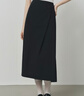 范思藍恩高腰A型不規則半身裙女2025秋季新款氣質(zhì)通勤長(cháng)裙子298 黑色 M 曬單實(shí)拍圖