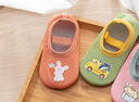 貝瑞加（Babyprints）寶寶學(xué)步襪嬰兒地板襪夏季透氣早教襪套網(wǎng)眼室內(nèi)鞋襪2雙裝 粉桔M 曬單實(shí)拍圖