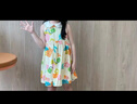 巴拉巴拉女童連衣裙寶寶童裝2024夏季兒童無(wú)袖裙子小清新印花208224111012 曬單實(shí)拍圖