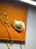 老鋪黃金古法手工足金項(xiàng)鏈 · 葫蘆（1號(hào)）鉆飾吊墜（金鏈款） 中號(hào)鎖骨鏈款金重約9.2g 曬單實(shí)拍圖