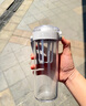 米家Tritan水杯600ml大容量 小米（MI）運動(dòng)水杯 健身彈蓋杯白色 曬單實(shí)拍圖