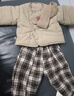 G.duck男童冬季套裝兒童衣服男孩加絨加厚酷帥棉服三件套一歲寶寶冬裝潮 咖色加厚純色棉服套裝 加厚 110 3-4歲 體重32-35斤左右穿 曬單實(shí)拍圖