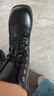 蓓沐格增高鞋cos漫展馬丁靴小個(gè)子高跟中筒女鞋厚底新款英倫風(fēng)機車(chē)短靴 黑色 （厚底8cm左右） 38 碼 曬單實(shí)拍圖