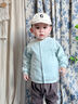 優(yōu)奇嬰兒外套春秋新款外出衣服男童女童開(kāi)衫1歲兒童2幼兒上衣寶寶秋裝 綠色 90 曬單實(shí)拍圖