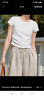 森馬（Semir）短袖t恤女短款修身圓領(lǐng)內搭26夏涼感收腰V領(lǐng)上衣辣妹109326100003 曬單實(shí)拍圖