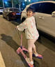 樂玩童年兒童滑板車3-6-12歲男女孩初學(xué)雙腳剪刀滑板車四輪寶寶滑板車 【粉紫色】升級款-加寬靜音閃光輪 曬單實拍圖