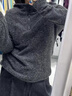 蘇雨薇深灰色連帽磨毛長(cháng)袖正肩t恤女秋冬季保暖修身內搭打底衫短款上衣 灰色【關(guān)注店鋪-送運費險】 S （80-95斤） 曬單實(shí)拍圖