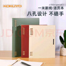 國譽(yù)（KOKUYO）一米新純B5八孔活頁(yè)本A5學(xué)生筆記本外殼可拆卸不硌手本子高顏值記事本辦公可替換大容量替芯活頁(yè)紙 B5活頁(yè)本套裝【紅色+100頁(yè)橫線(xiàn)紙】 曬單實(shí)拍圖
