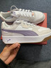 彪馬（PUMA）【厚底鞋】增高小白鞋女子新款復古休閑板鞋CARINA397487 白-淺紫色-灰色-06 38 曬單實(shí)拍圖