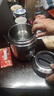 米必暖保溫飯盒雙層上班豬腳飯桶保溫飯盒24小時(shí)冬天新款餐盒便攜飯盒 鋼本色（三層）送餐具 1.8L 曬單實(shí)拍圖