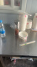 天喜（TIANXI） 水杯玻璃杯大容量杯子家用便攜男女辦公泡茶杯隨手茶水分離杯 本色350ml（雙層加厚玻璃） 曬單實(shí)拍圖