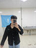 軒萊雅牛仔夾克男潮流痞帥衣服炸街美式工裝牛仔衣秋休閑加絨外套男上衣 黑色 2XL 曬單實(shí)拍圖