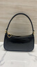 CHARLES&KEITH鱷魚(yú)紋鏈條腋下包小方包女生日禮物CK2-80151362-B Black Croco黑色 S 曬單實(shí)拍圖