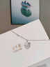 銀千惠999純銀小貓咪項鏈女款水晶吊墜輕奢小眾214情人節生日禮物送女友 品牌精美禮盒 高級感玫瑰花禮盒送老婆/新年女生禮物/配證書(shū) 曬單實(shí)拍圖