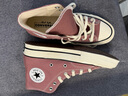 匡威（Converse）官方 1970S男女運動(dòng)高幫帆布鞋豆沙粉粉色168510C 168510C 39 曬單實(shí)拍圖