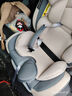 貝倍適（BAYBETSS）兒童安全座椅汽車用0-4-12歲寶寶360度旋轉(zhuǎn)嬰兒車載坐椅ISOFIX 米灰色【遮陽棚+上拉帶+側(cè)保護(hù)】 曬單實(shí)拍圖